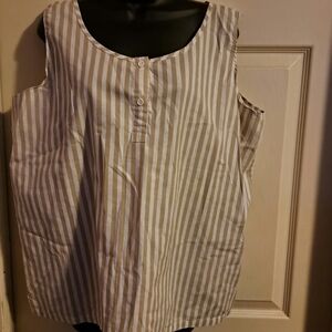 Tippy tops Striped Tank top size large 5/$25
